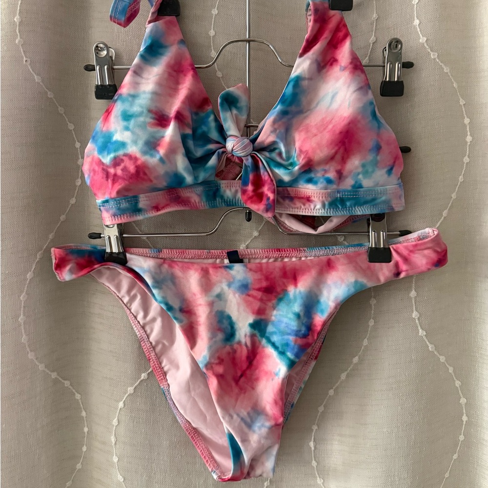 Splendid Twist of Fate French Pink and Blue Bikini